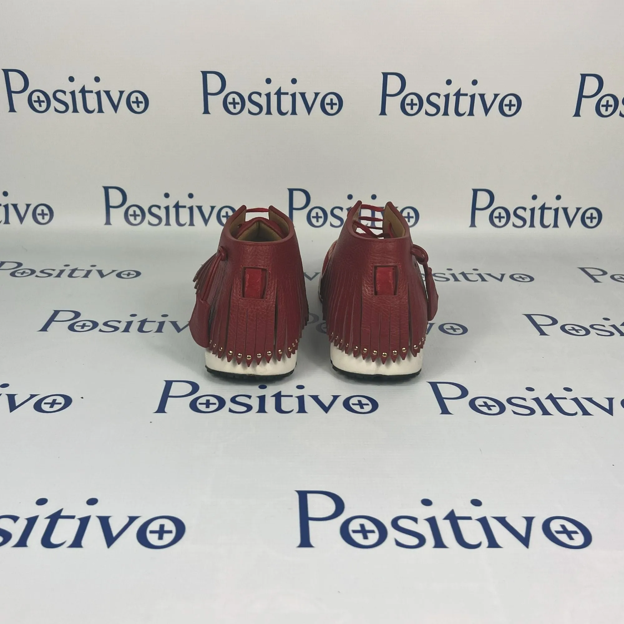 Buscemi Gladiator Red Clay Leather Sneakers w/ Defect