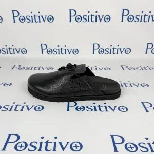 Buscemi Men Pietro New Alce Black Leather Slippers