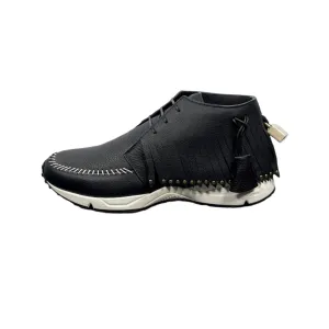 Buscemi Mens Gladiator Black/White Leather Sneakers