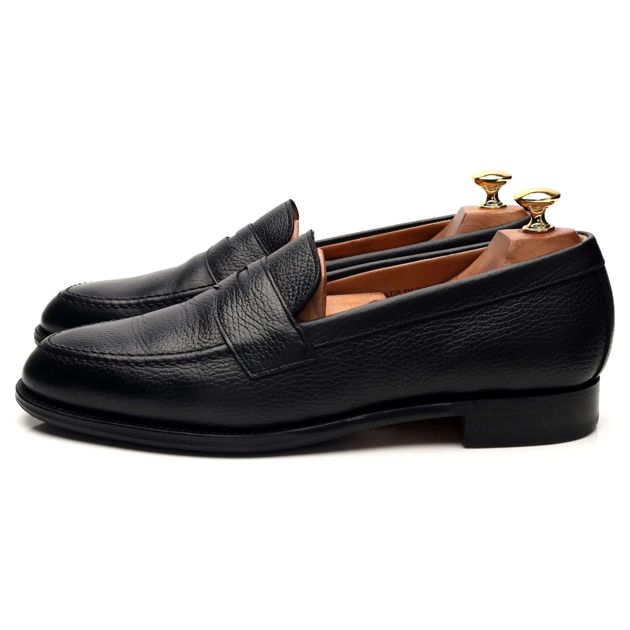 'Cannon' Black Leather Loafer UK 9 F