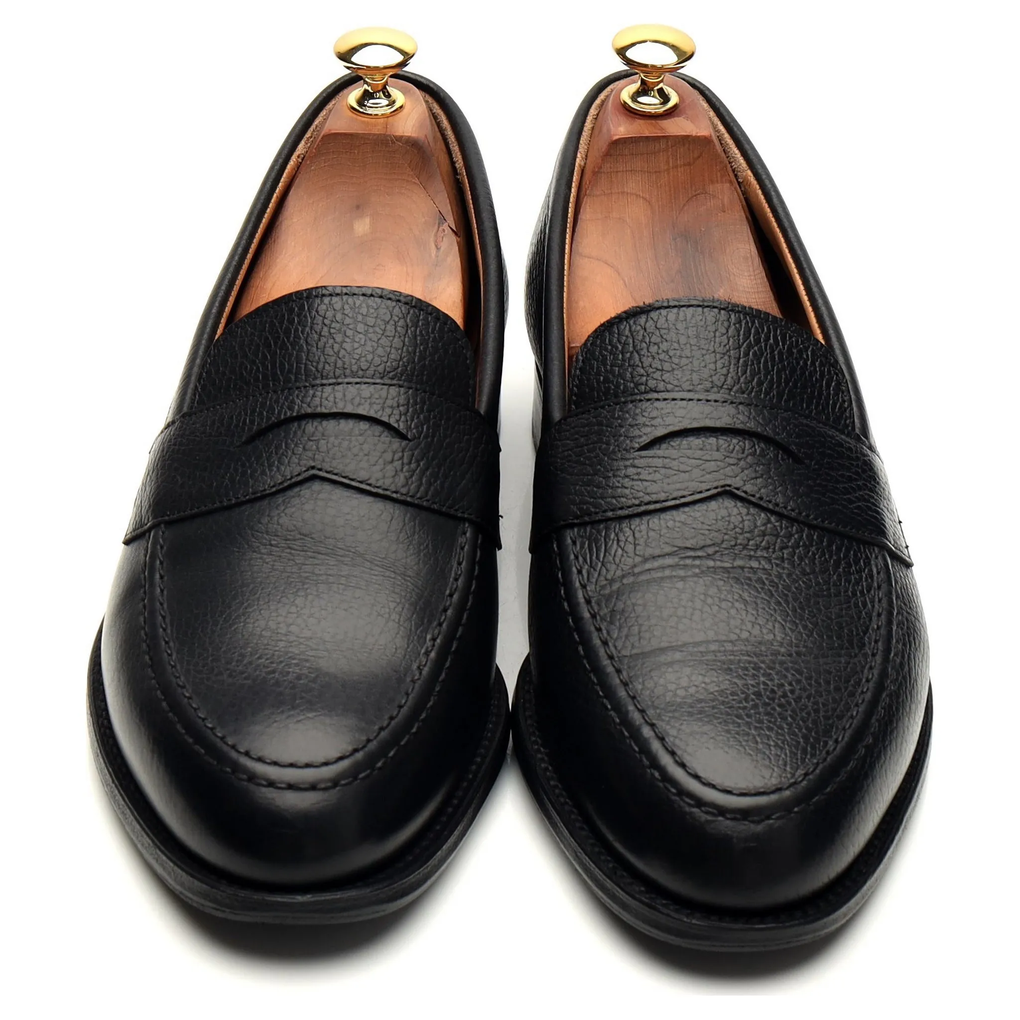'Cannon' Black Leather Loafer UK 9 F