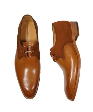 CARLOS SANTOS - Suede & Leather Unique Oxfords  “GOODYEAR WELTED” Loafer - 9.5