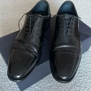 Carrucci Black Calfskin Leather Oxfords Men’s 10
