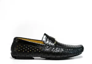 Cesare Paciotti Men’s Black Cocco Moccasin PV57002 40% OFF