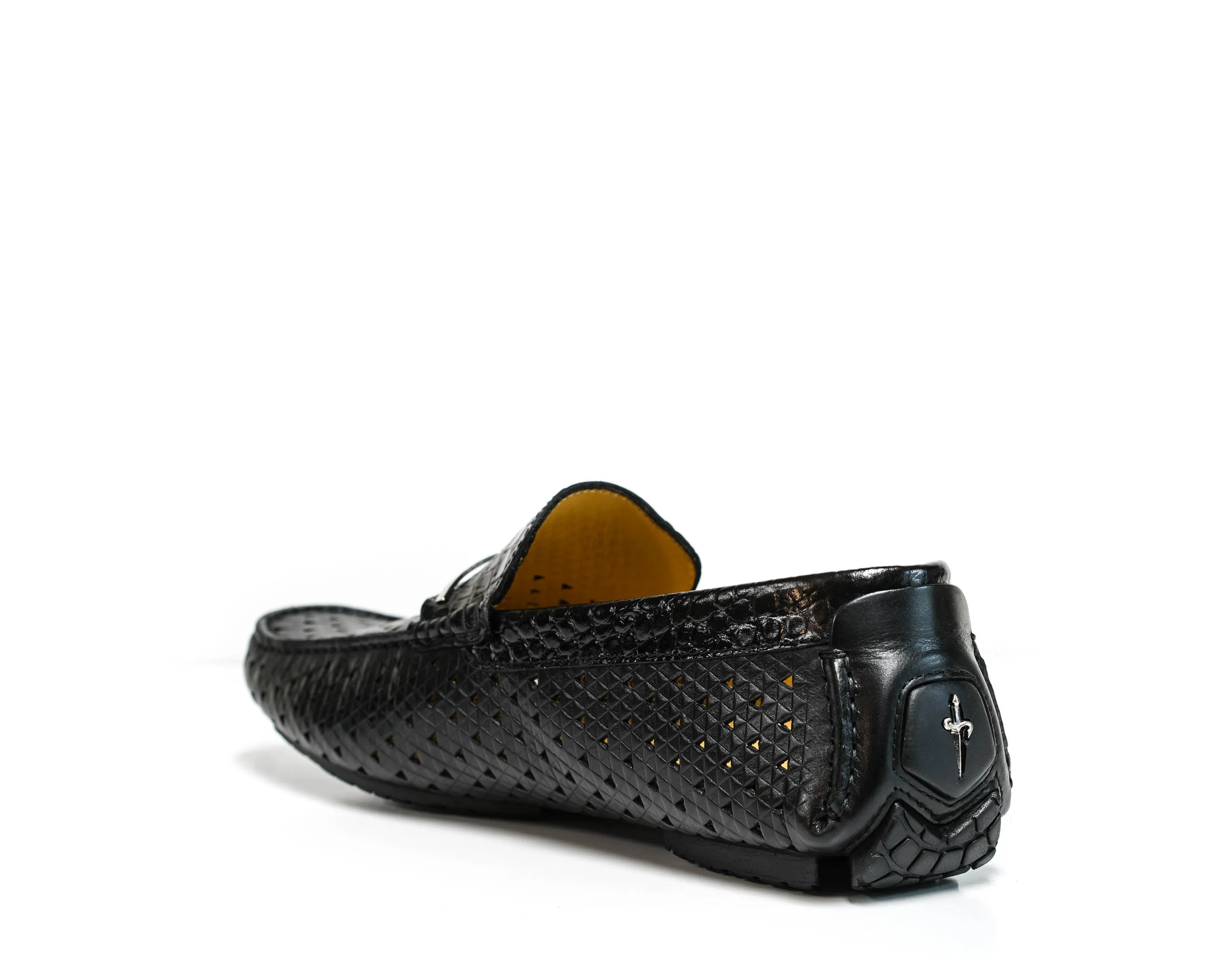 Cesare Paciotti Men’s Black Cocco Moccasin PV57002 40% OFF