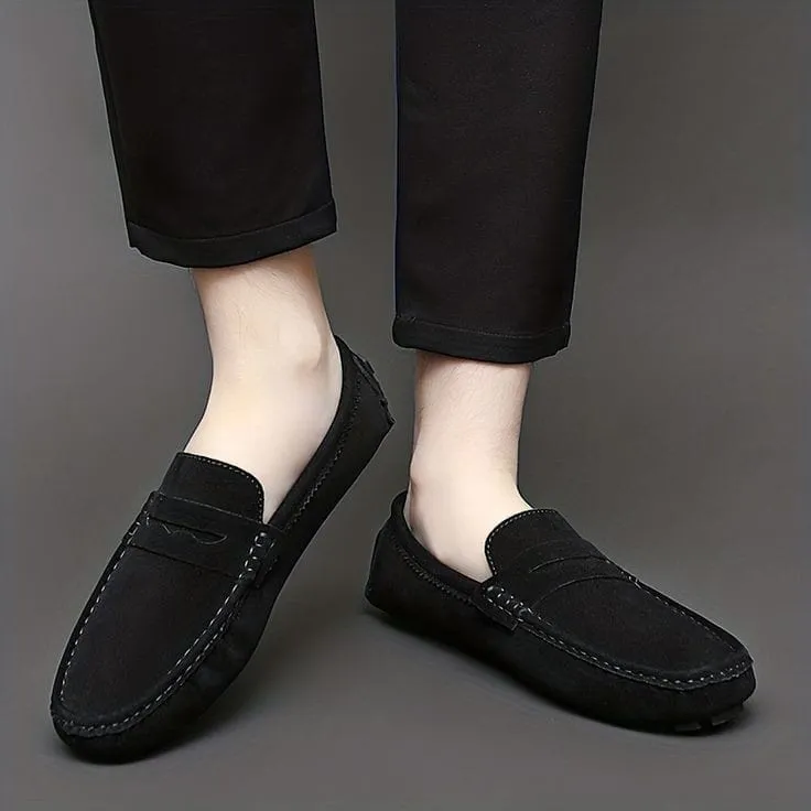 CHERRY LEATHER PREMIUM SUEDE LEATHER LOAFER-66051