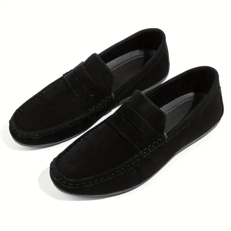 CHERRY LEATHER PREMIUM SUEDE LEATHER LOAFER-66051