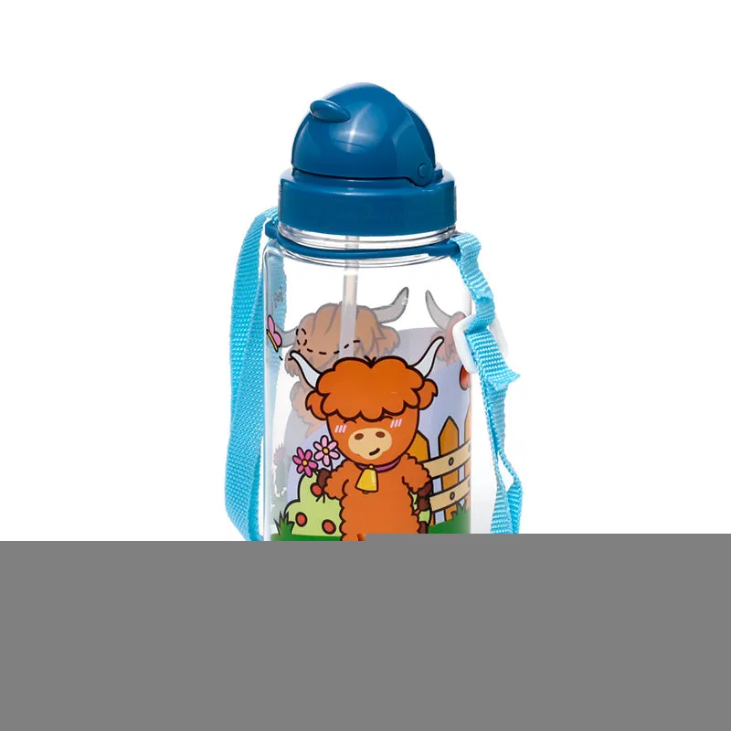 Children's Shatterproof Water Bottle 450ml - Adoramals Highland Coo