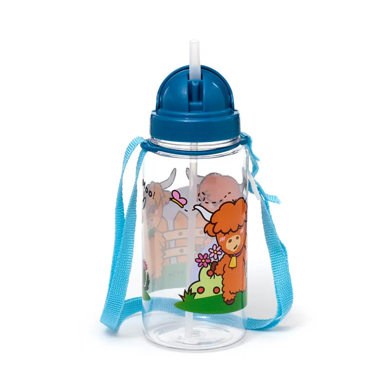 Children's Shatterproof Water Bottle 450ml - Adoramals Highland Coo