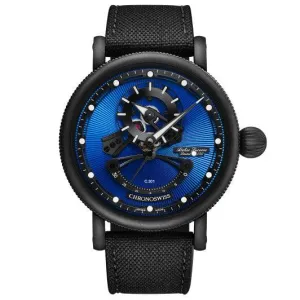 Chronoswiss Open Gear Resec Blue On Black Limited Edition 50pezzi 44mm Blue Automatic Steel Finish DLC Black CH-6925m-Ebbk