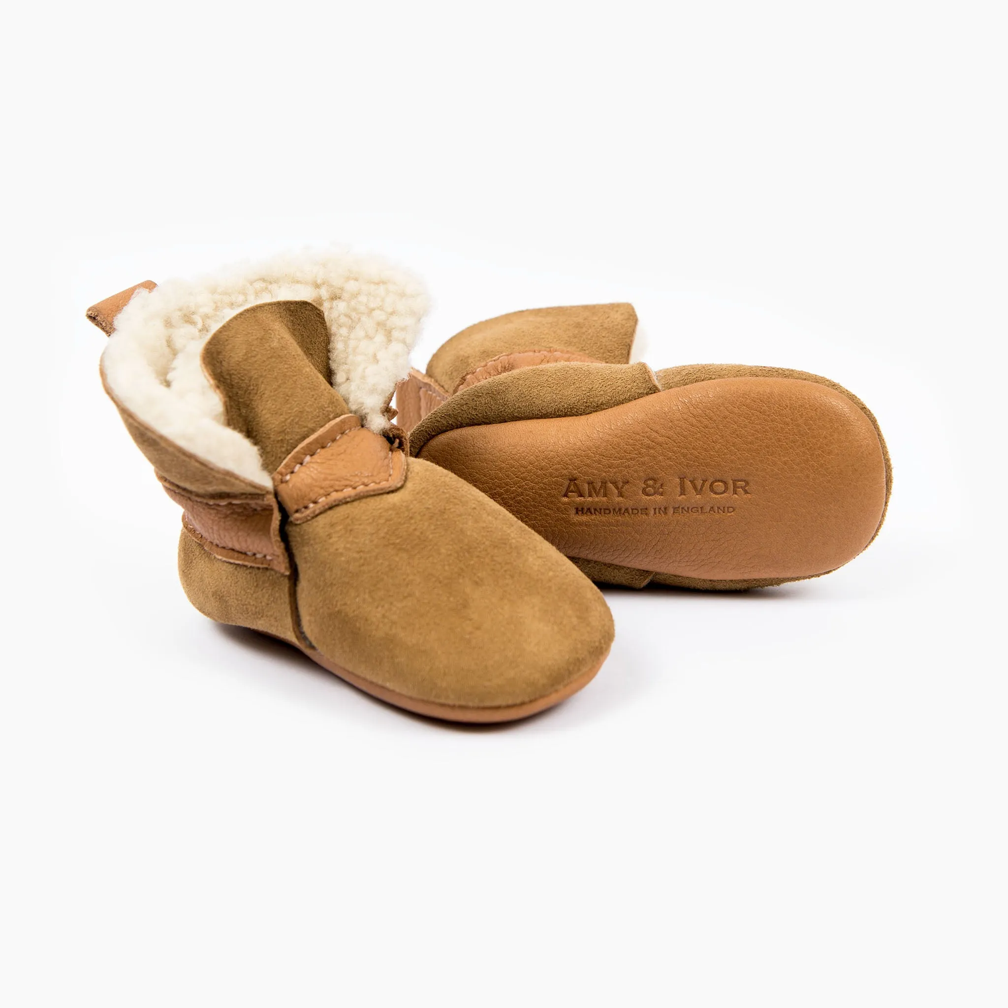 CINNAMON SHEEPSKIN BOOTIES