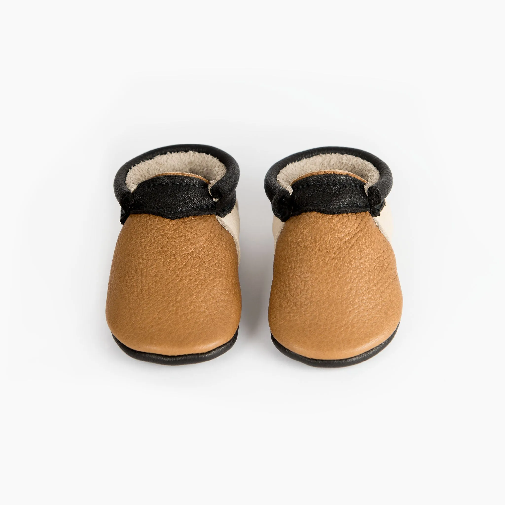 CINNAMON/CREAM/BLACK URBAN MOCCASINS