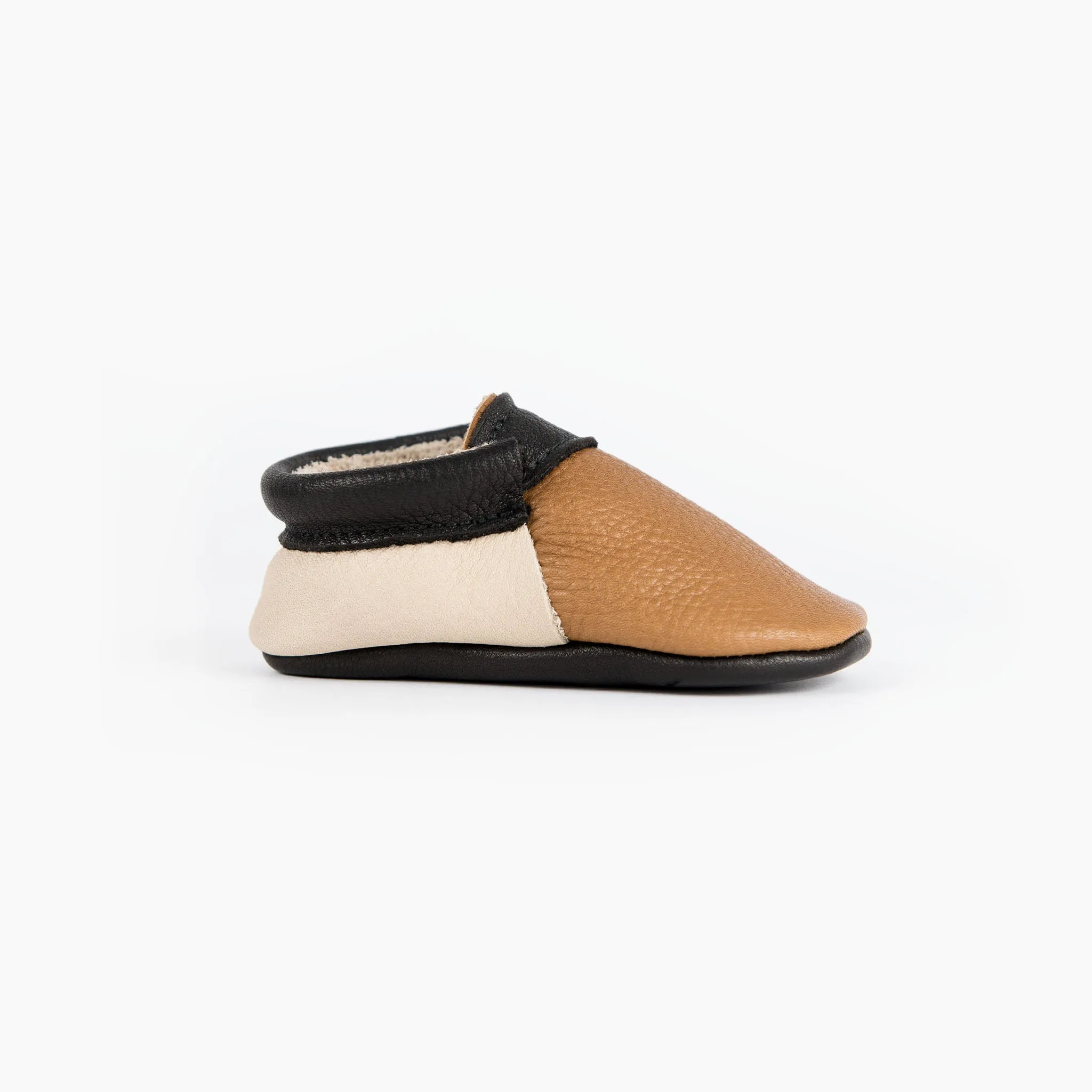 CINNAMON/CREAM/BLACK URBAN MOCCASINS