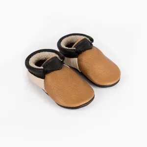 CINNAMON/CREAM/BLACK URBAN MOCCASINS
