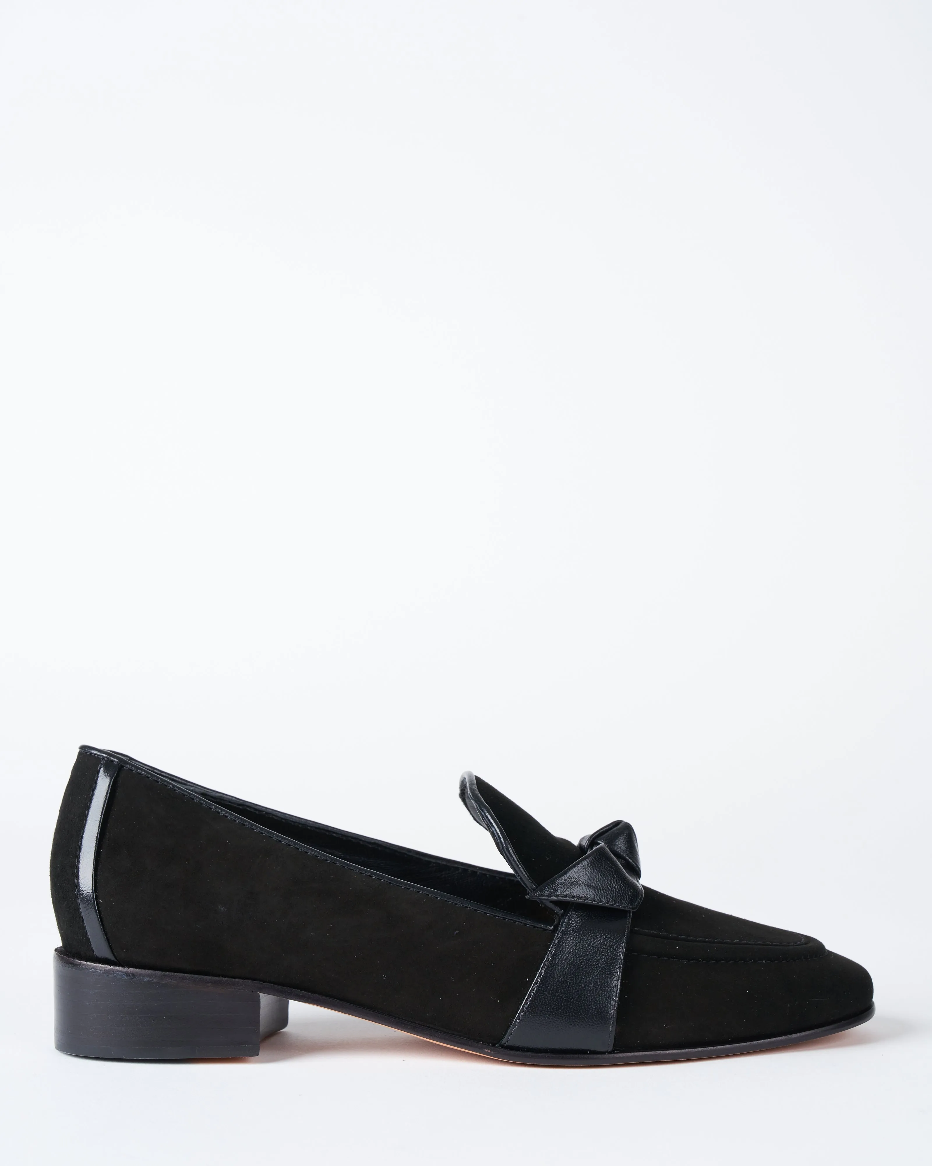 clarita loafer - black suede nappa