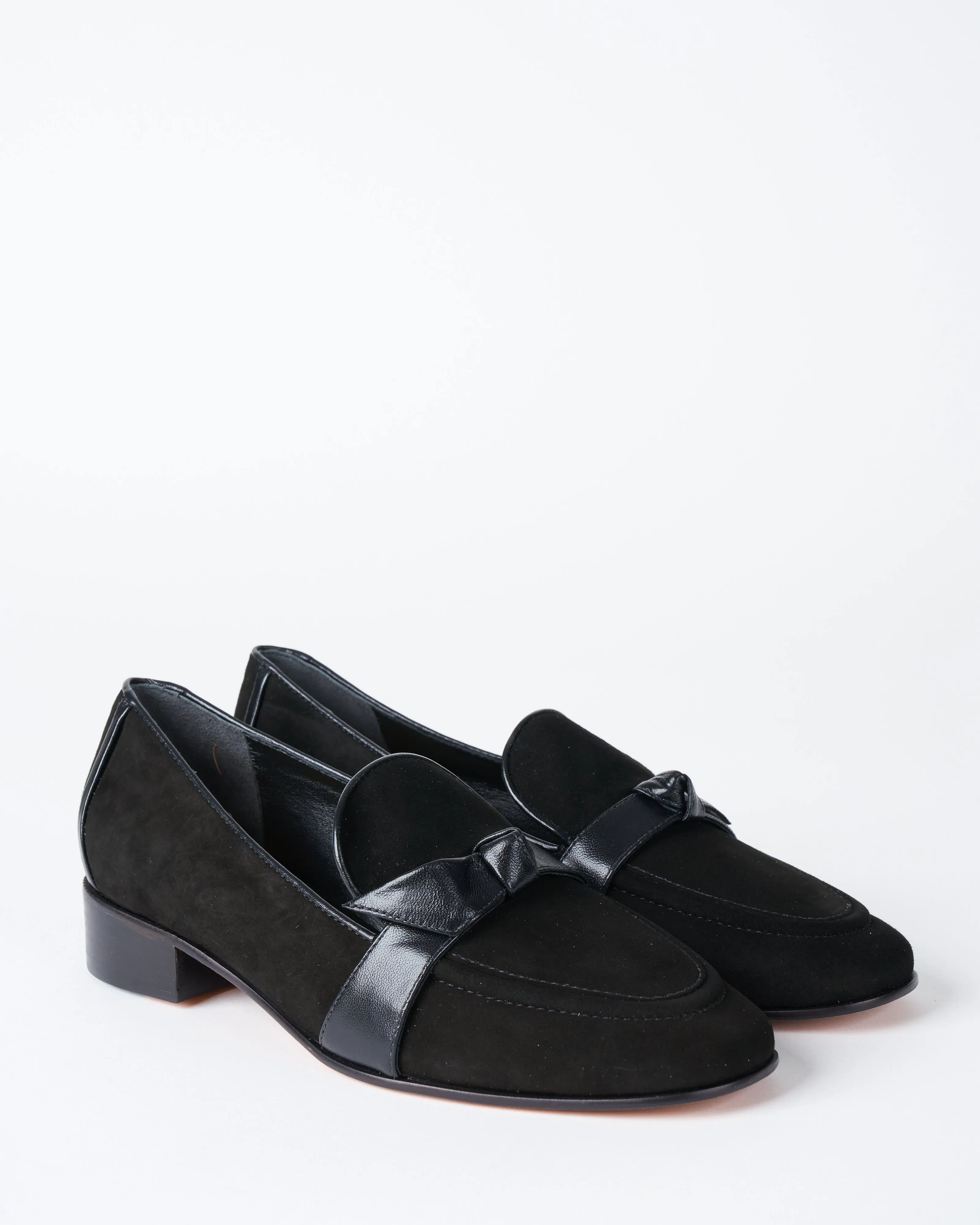 clarita loafer - black suede nappa