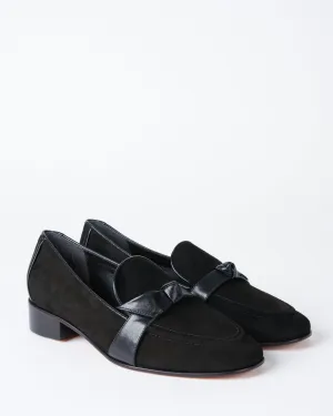 clarita loafer - black suede nappa