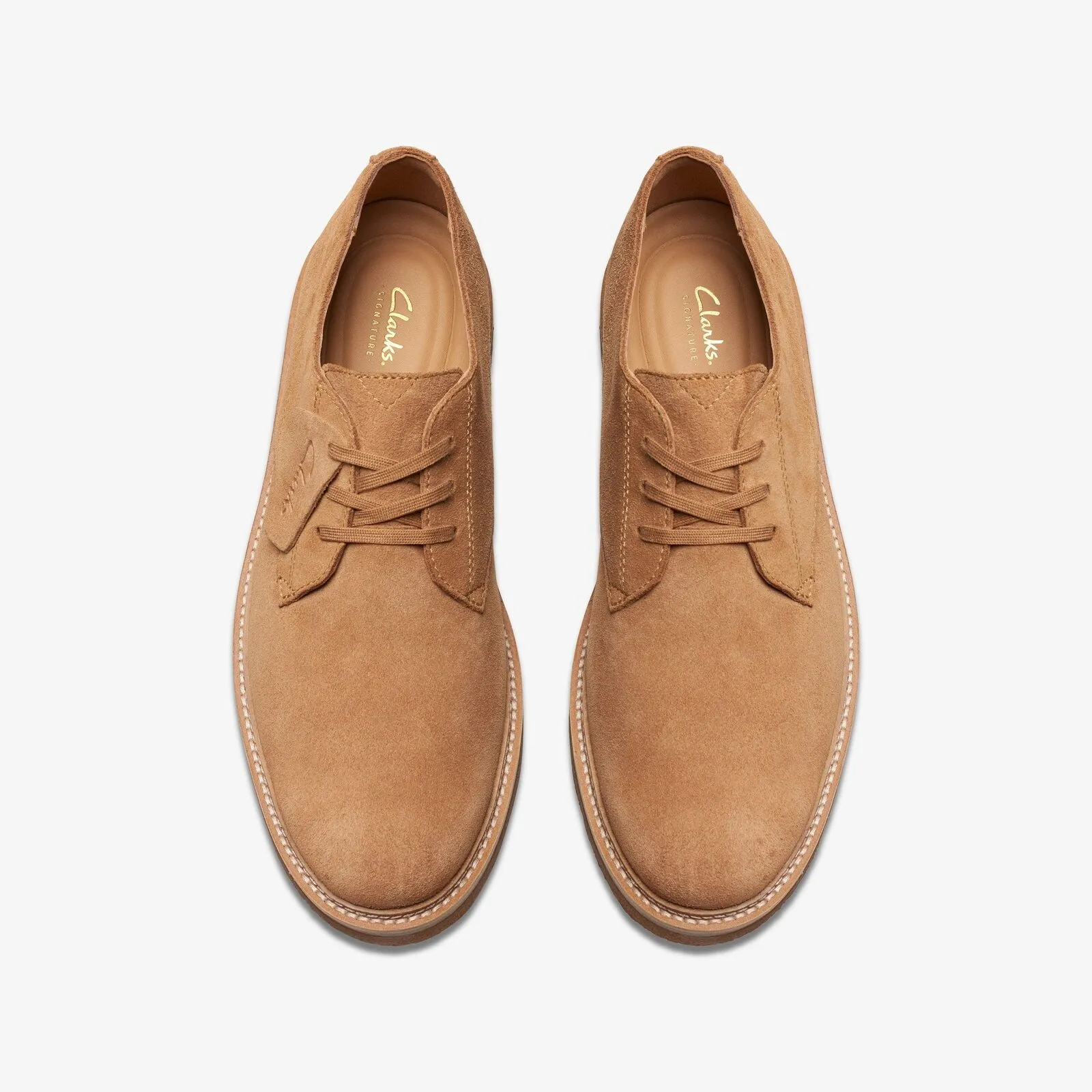 Clarks Men's Clarkdale Derby Light Tan Suede