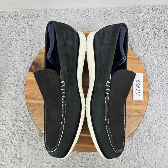 Cole Haan 2.ZeroGrand 360 Venetian Black Leather Slip On Loafer Shoe Mens 11.5 M