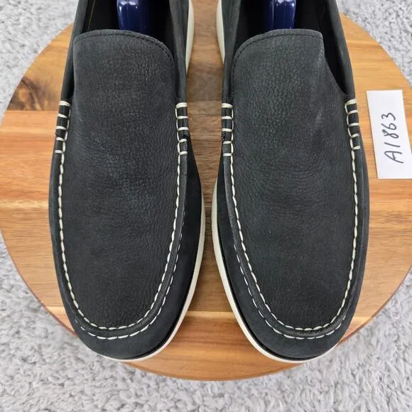 Cole Haan 2.ZeroGrand 360 Venetian Black Leather Slip On Loafer Shoe Mens 11.5 M