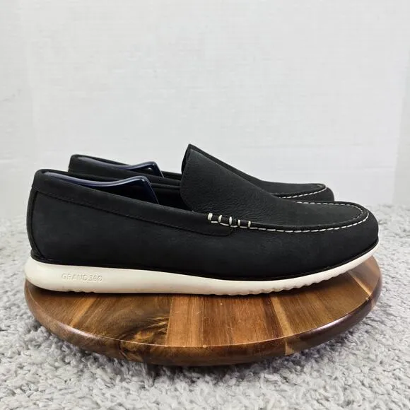 Cole Haan 2.ZeroGrand 360 Venetian Black Leather Slip On Loafer Shoe Mens 11.5 M