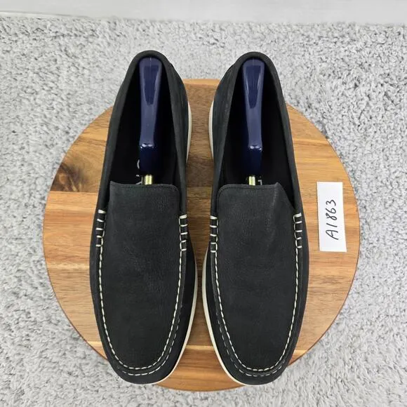 Cole Haan 2.ZeroGrand 360 Venetian Black Leather Slip On Loafer Shoe Mens 11.5 M