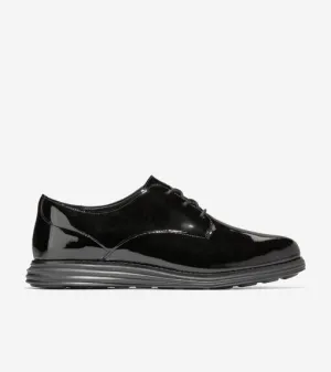 Cole Haan Women's ØriginalGrand Plain Toe Oxford Black Patent Black W30108