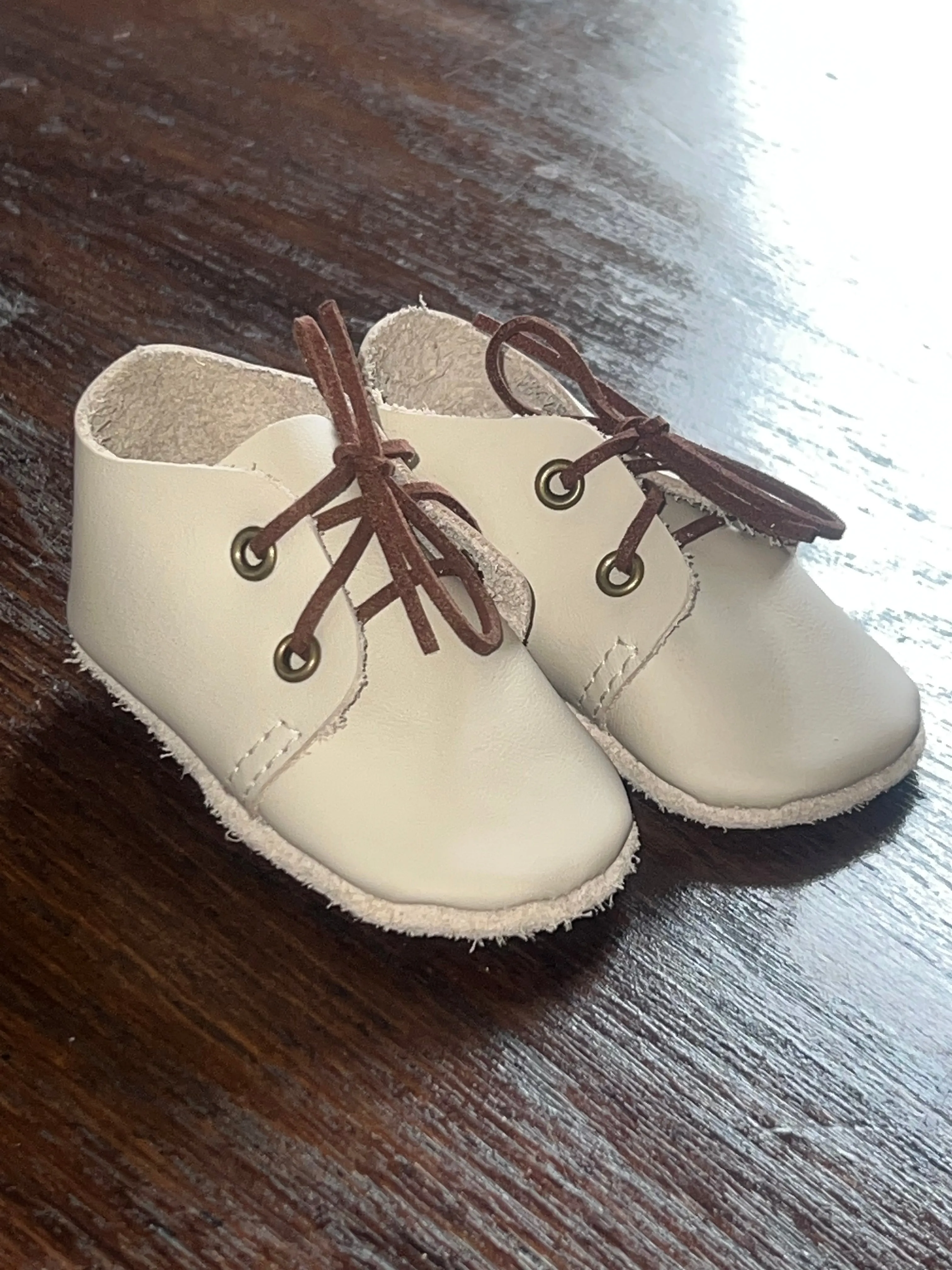 Connor - Leather Lace Up Oxford Shoes •Lumikide• Snow Crystal