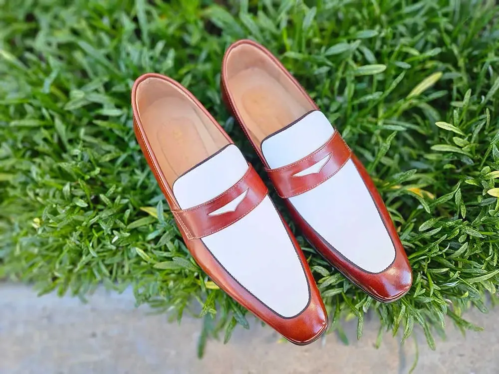 Contrast Two Tone Penny Loafer