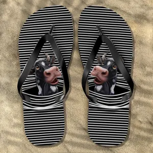Cow Hole Flip Flops