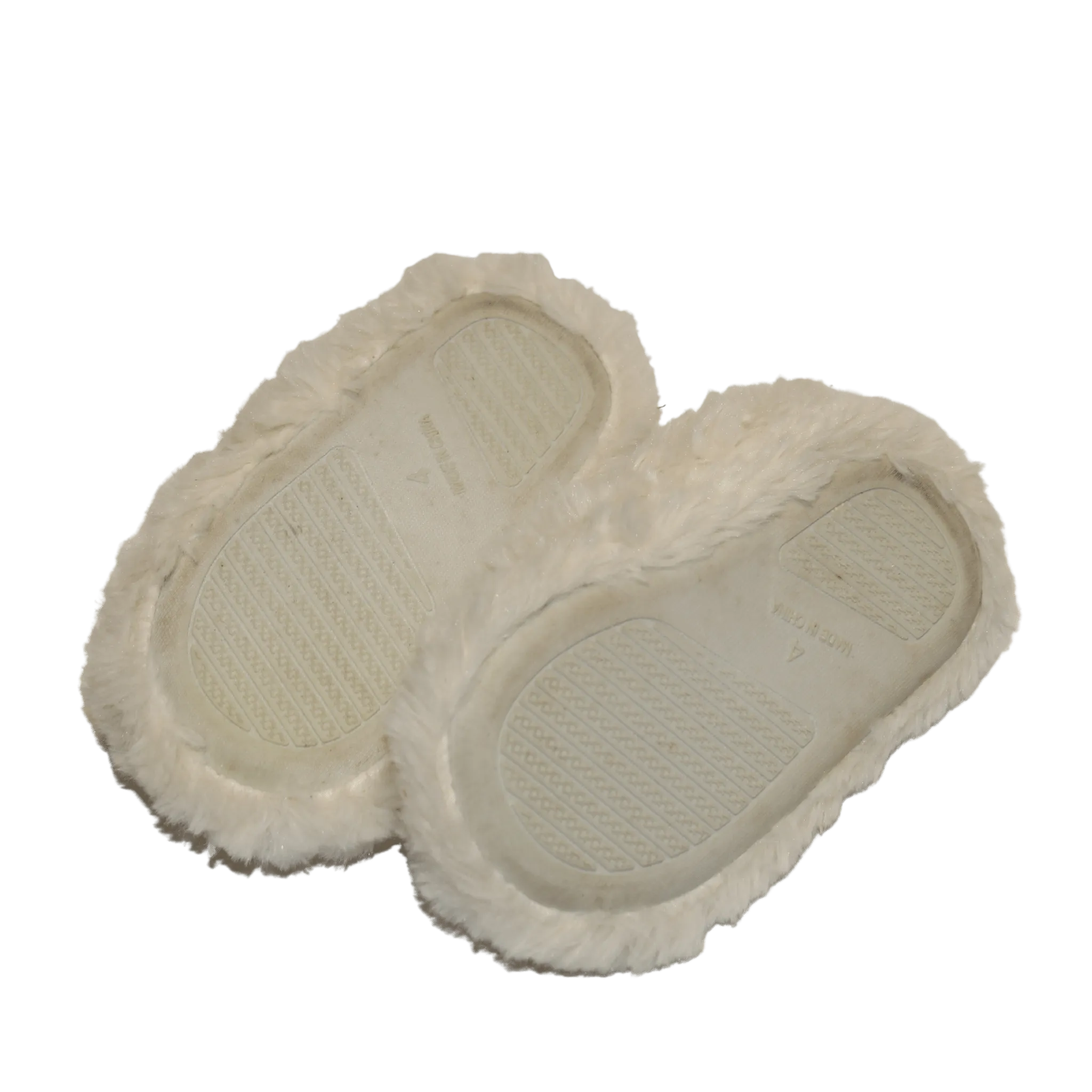 Cream Fluffy Slippers