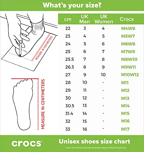 crocs Boy's Army Green/White Flop-7 Men/ 9 Women M US (Crocband Flip)