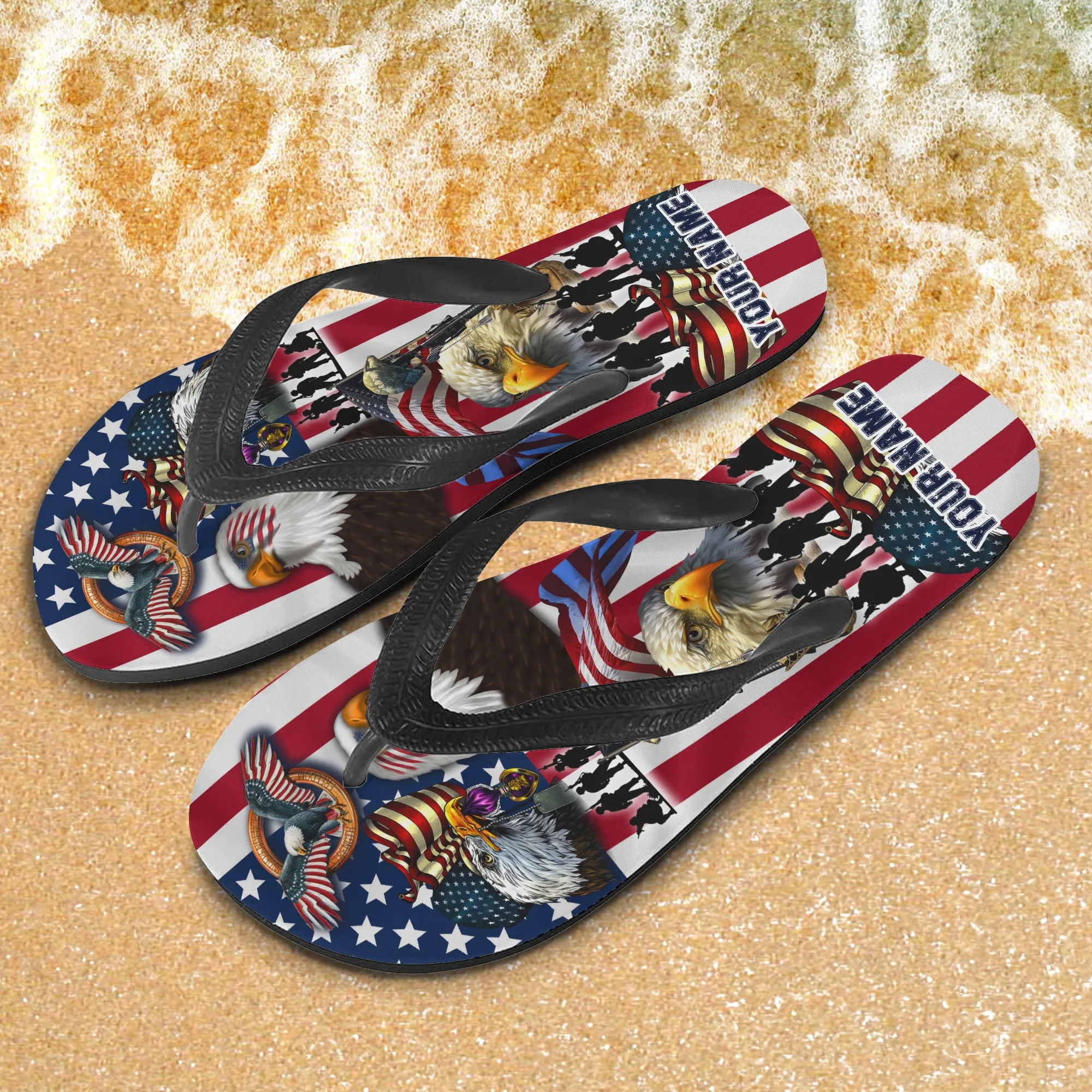Custom Flip Flops - America - Fuly 12