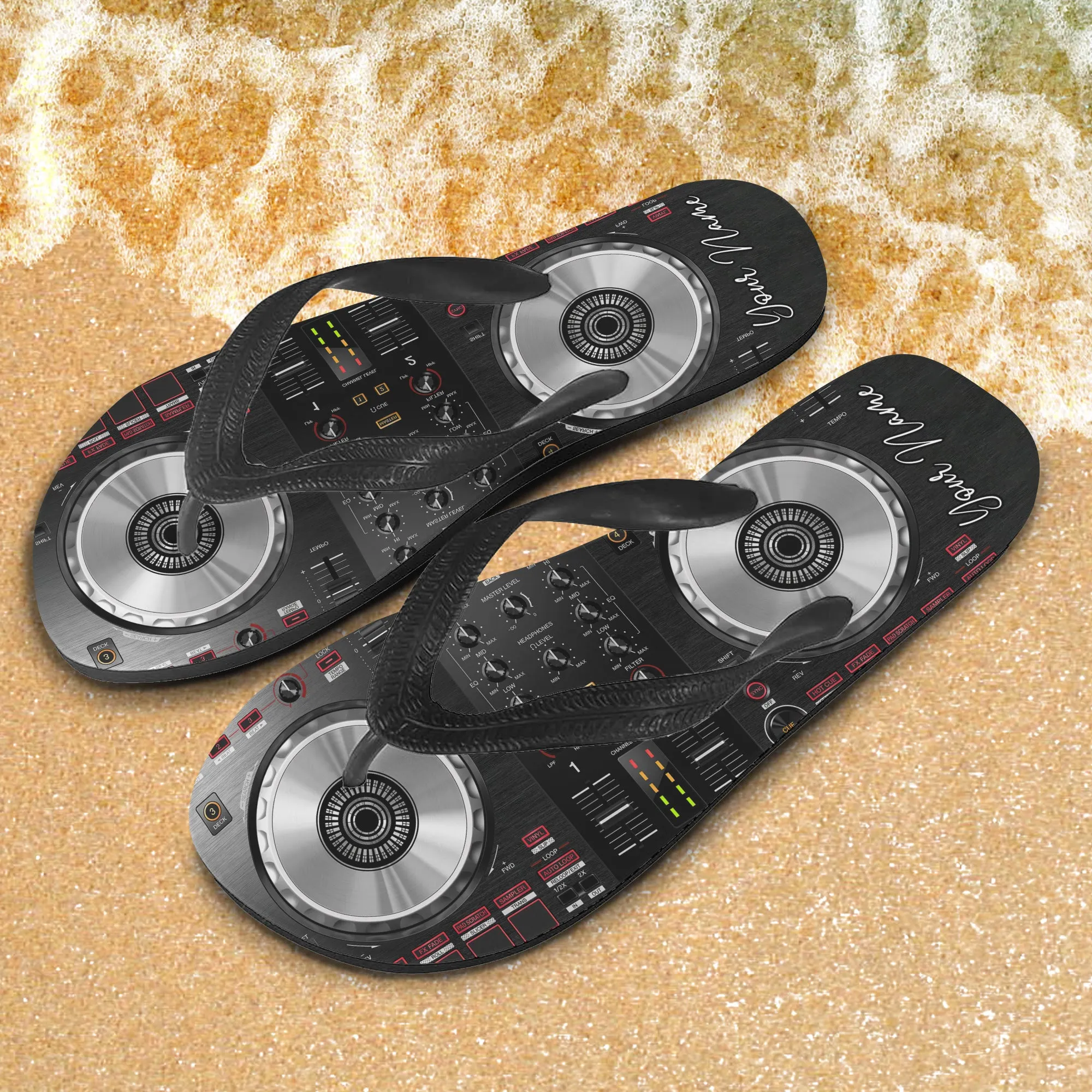 Custom Flip Flops - DJ - 13