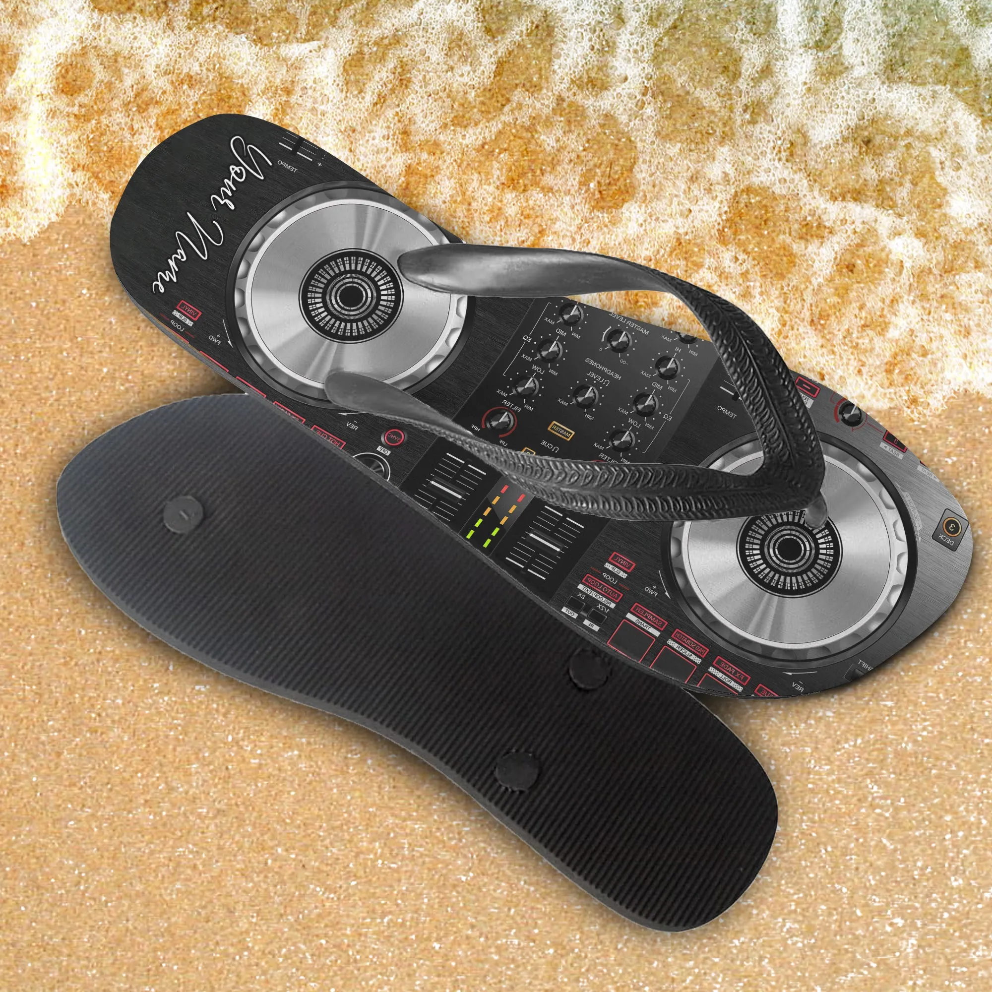 Custom Flip Flops - DJ - 13