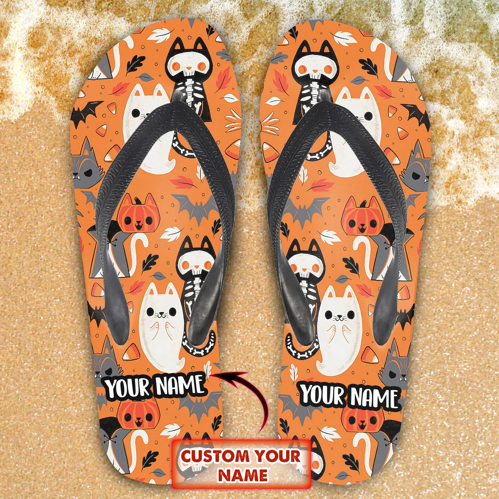 Custom Flip Flops - Halloween - Dp98 - Dp397