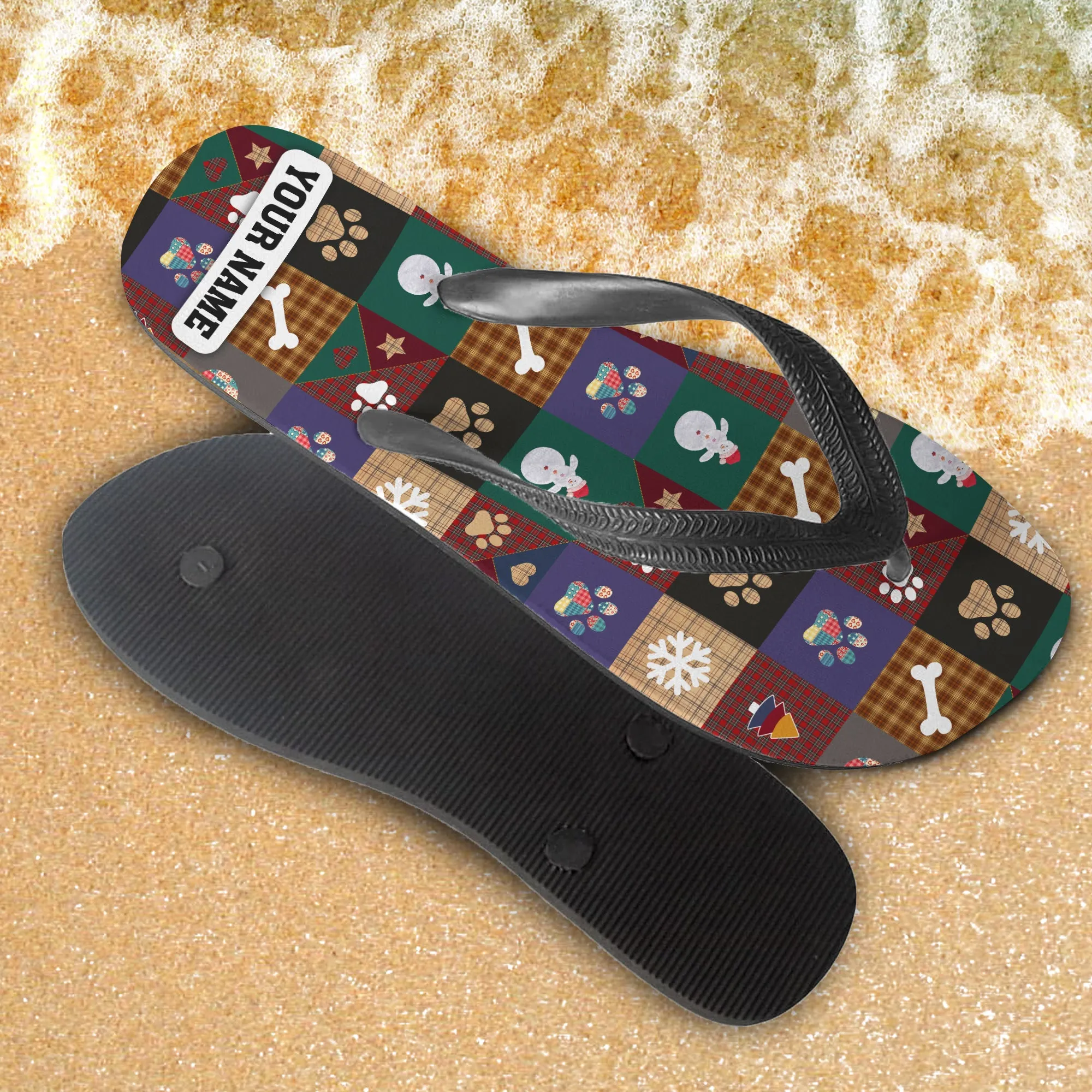 Custom Flip Flops - Paws - Dp98 - Dp387