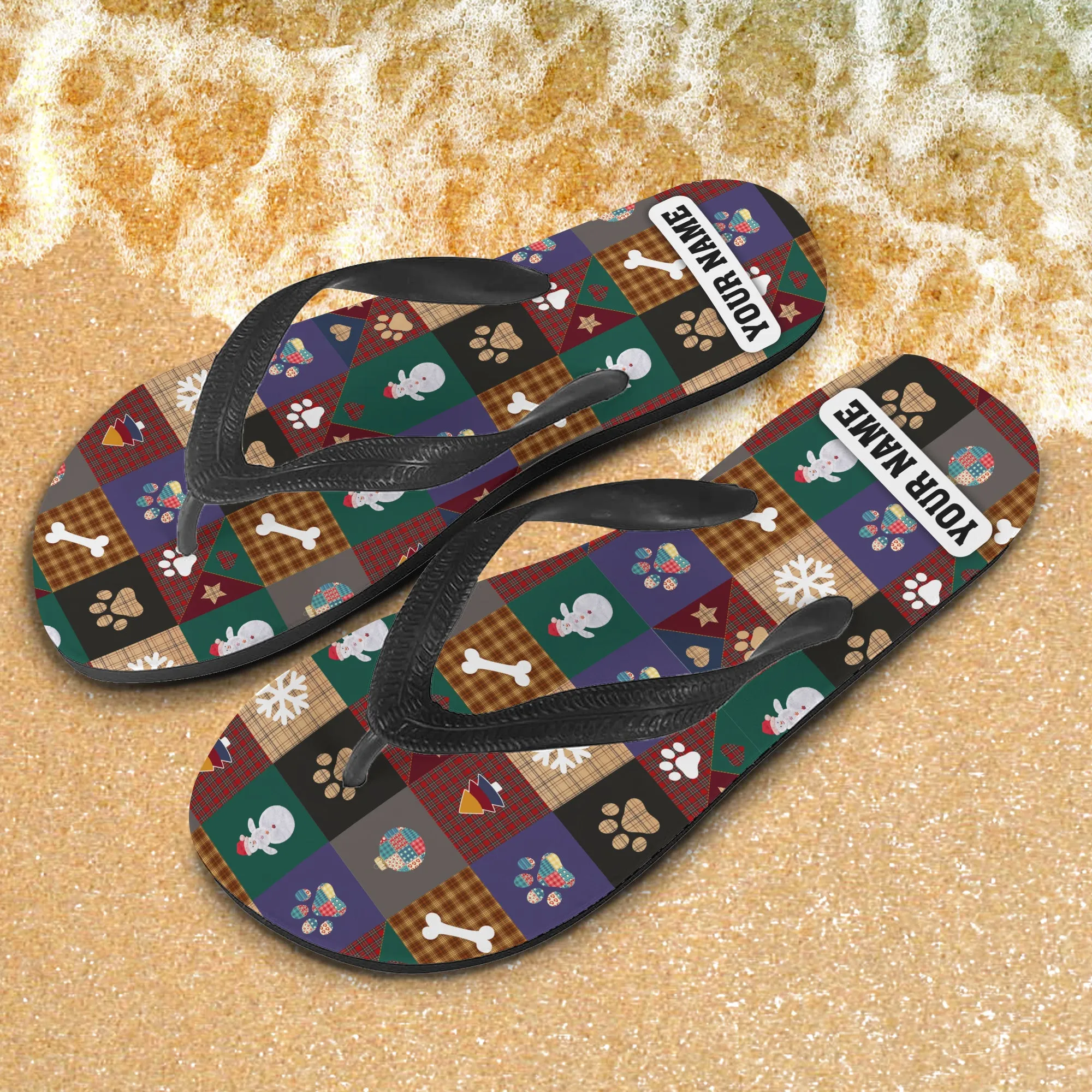Custom Flip Flops - Paws - Dp98 - Dp387