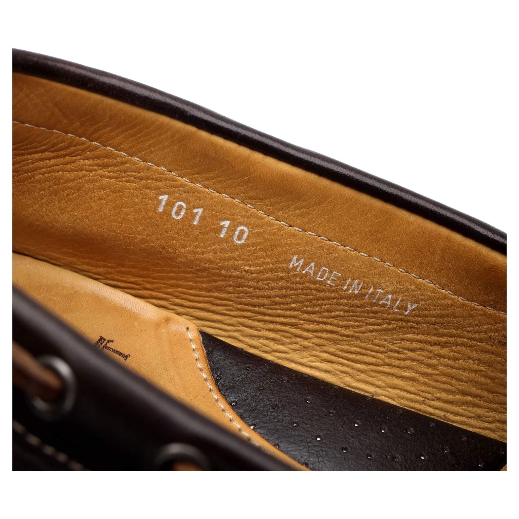 Dark Brown Leather Driving Loafer UK 10