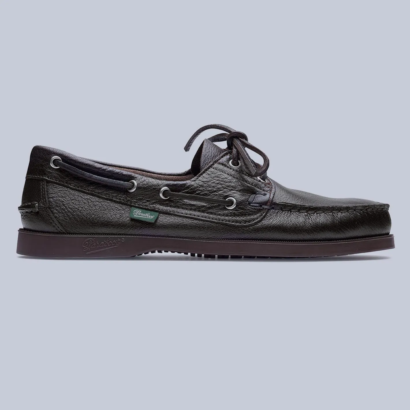 Dark Brown Soft Leather Barth Boat Shoes