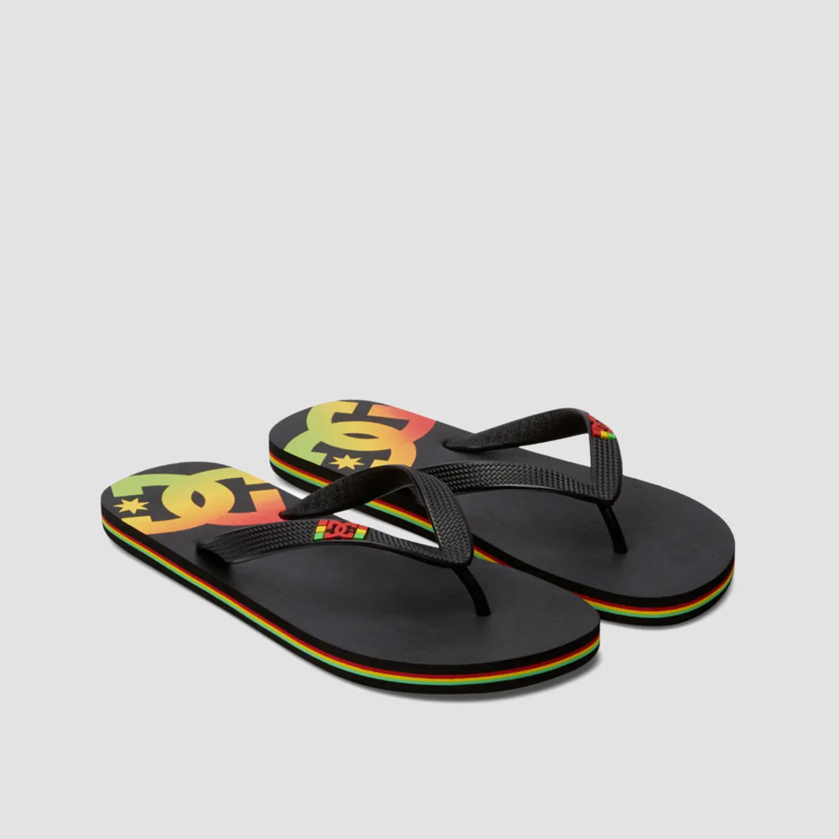 DC Spray Flip Flops - Rasta