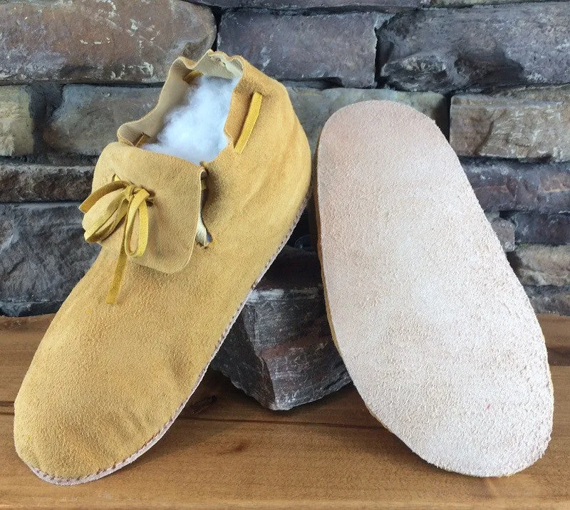 Deer Hide Moccasins - Undecorated - Men's Sizes