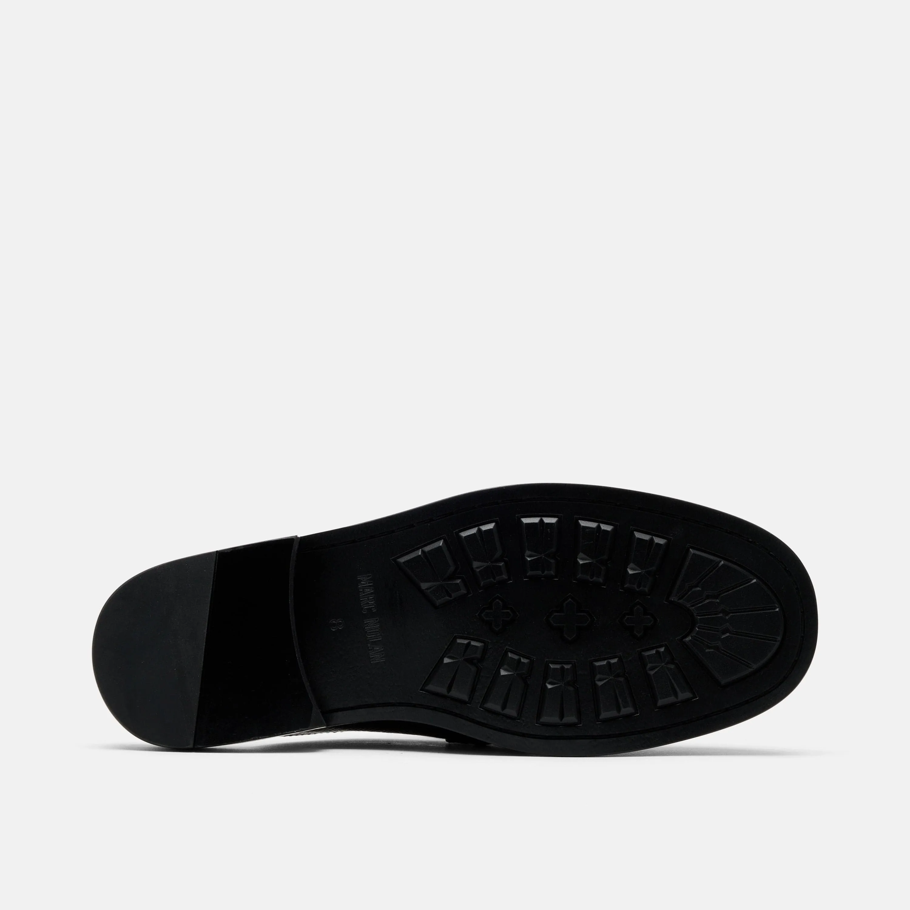 Del Mar Black Pebble Loafer Mules