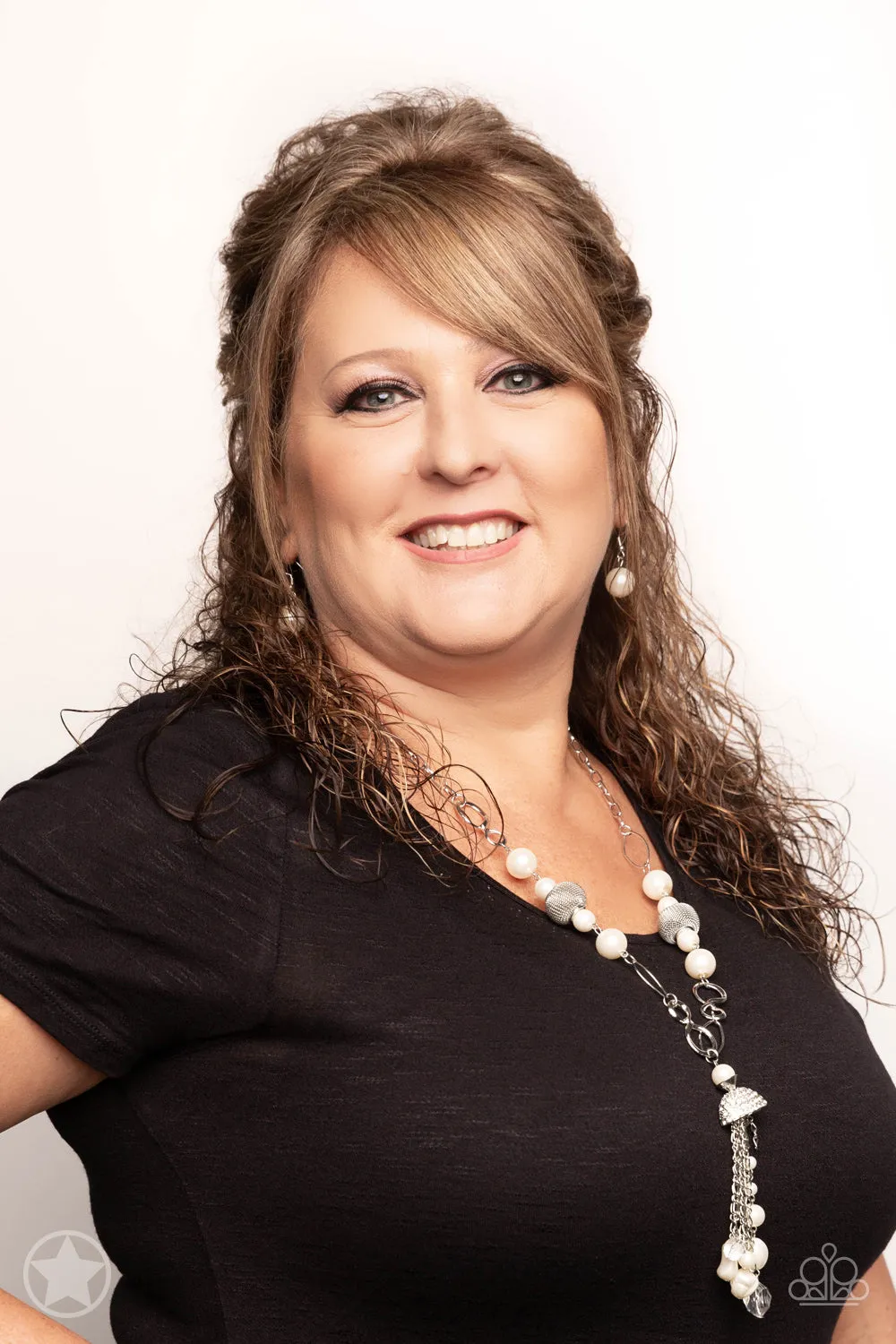 Designated Diva - White Necklace