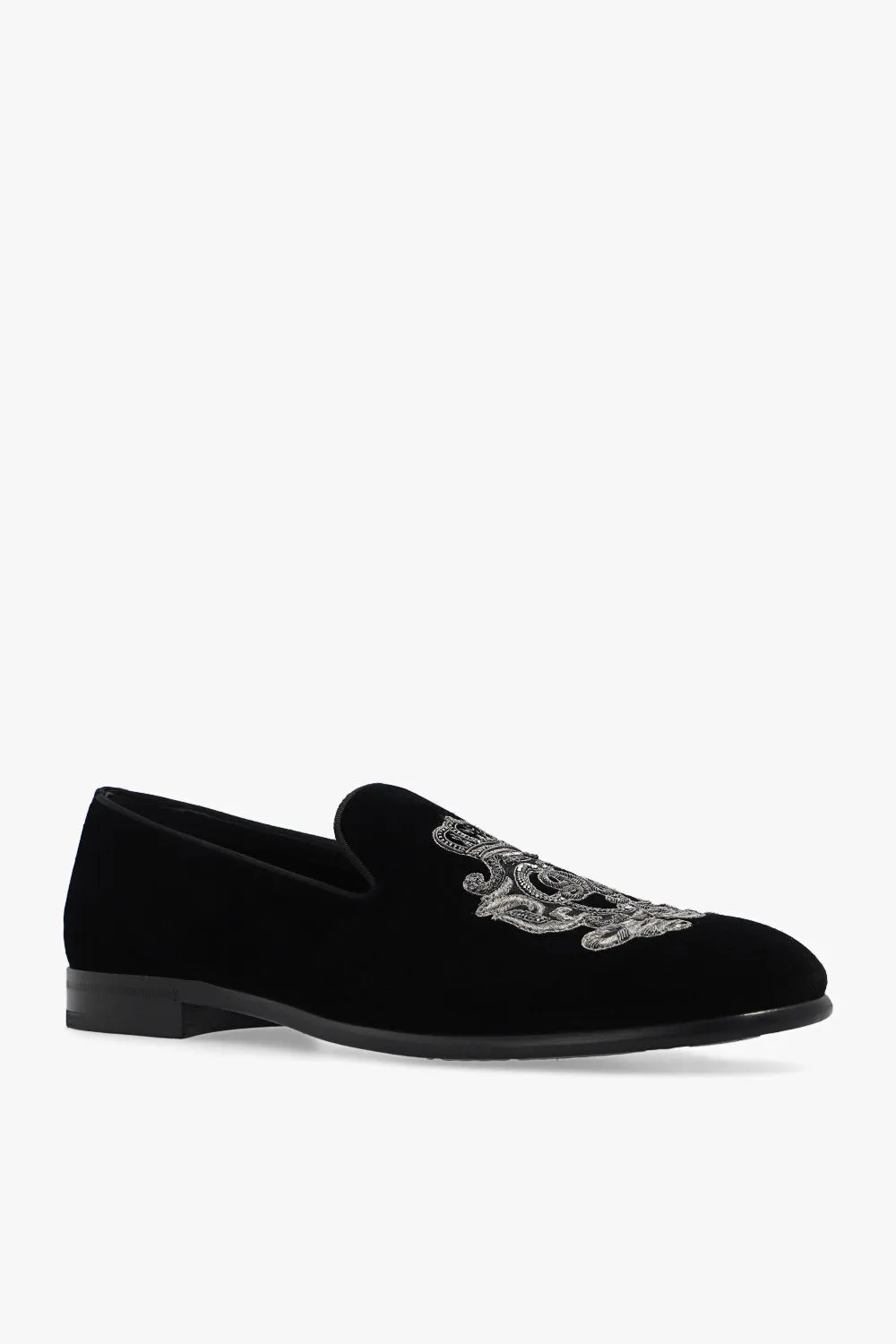 Dolce & Gabbana Velvet loafers in BLACK - 45