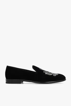 Dolce & Gabbana Velvet loafers in BLACK - 45