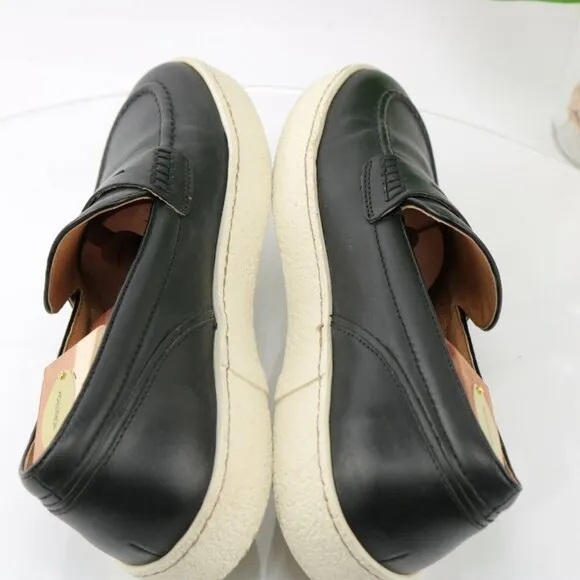 Donald Pliner Mens Murray Penny Loafer Size 8 Black Leather Sneaker Sole Slip On