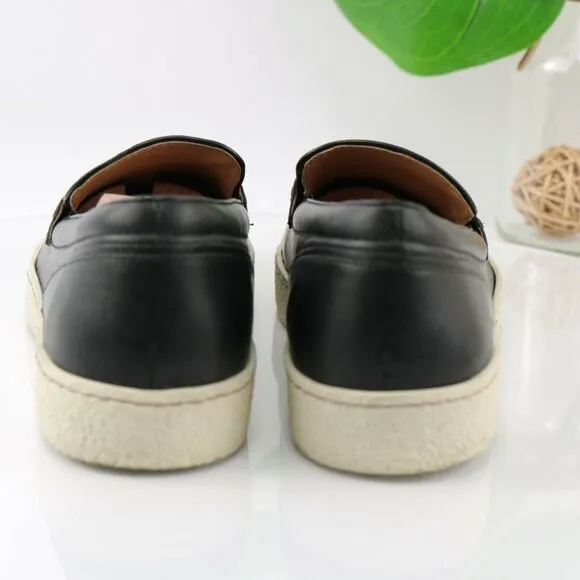 Donald Pliner Mens Murray Penny Loafer Size 8 Black Leather Sneaker Sole Slip On