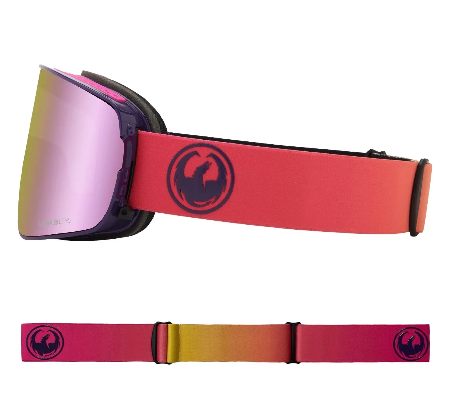 Dragon NFX2 Snow Goggles 2022 Fade Pink / Lumalens Pink Ion   Spare Lens