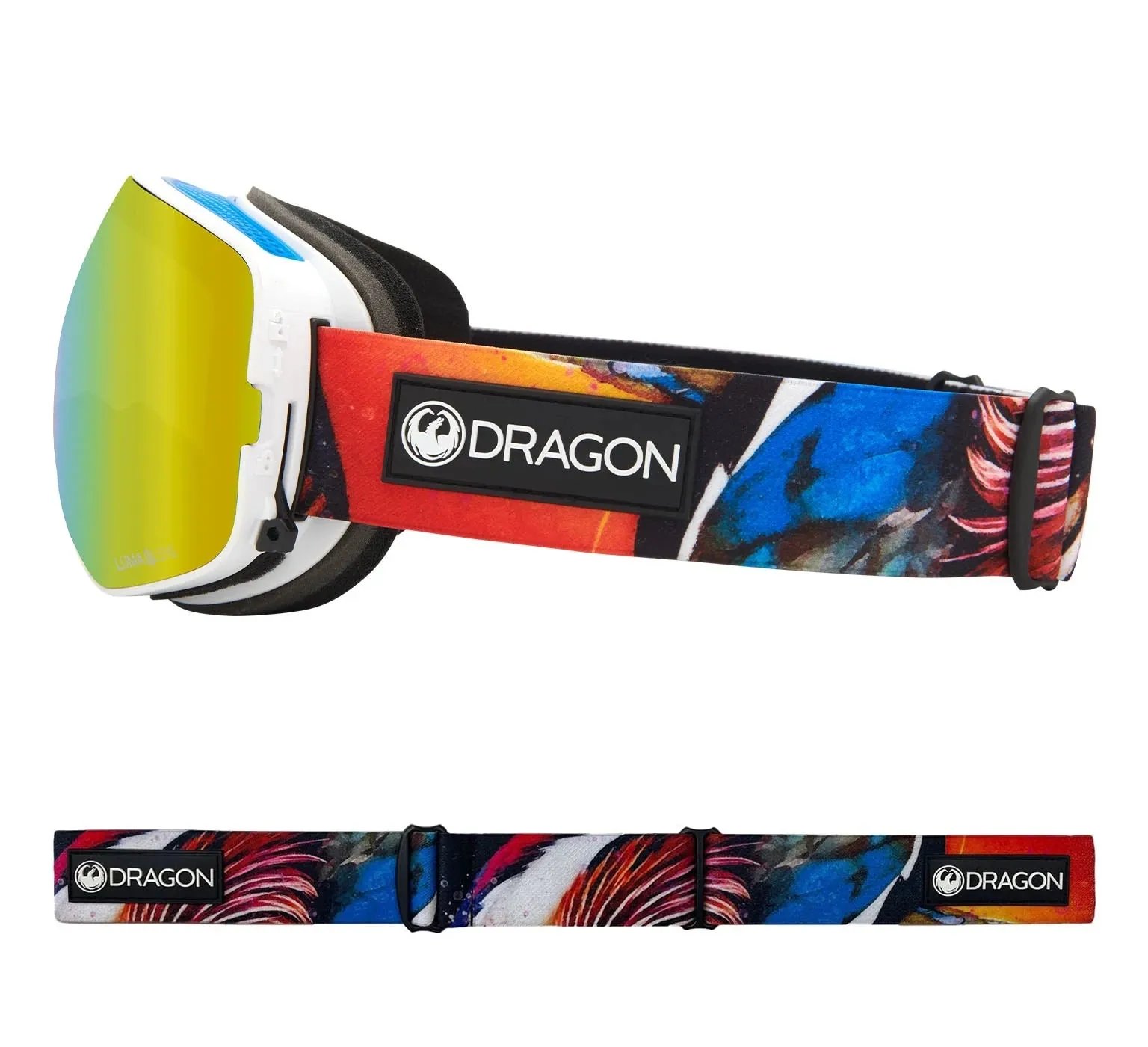 Dragon X2S Snow Goggles 2022 Hot Duck / Lumalens Gold Ion  Spare Lens